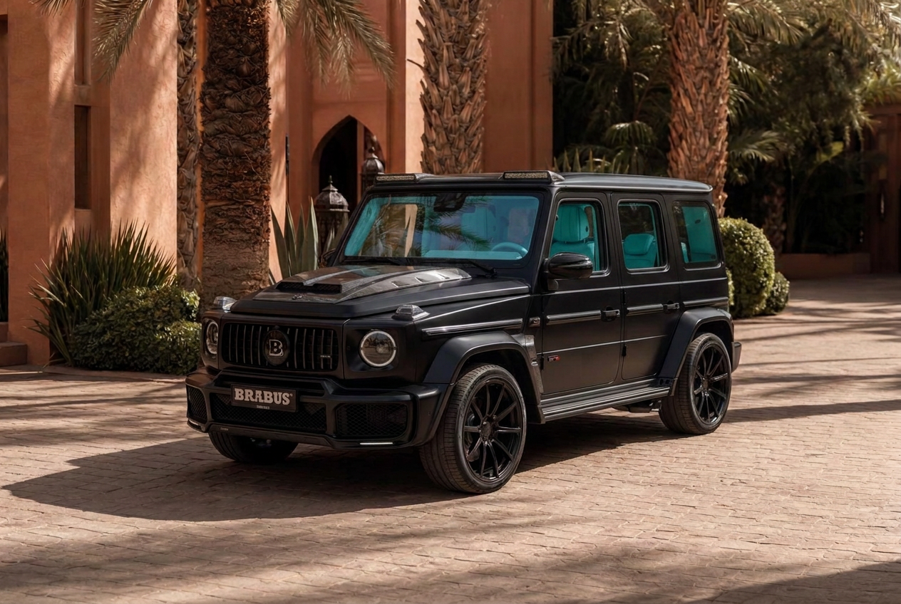 Mercedes-AMG G63 Brabus Widebody Black / Tiffany Blue interior